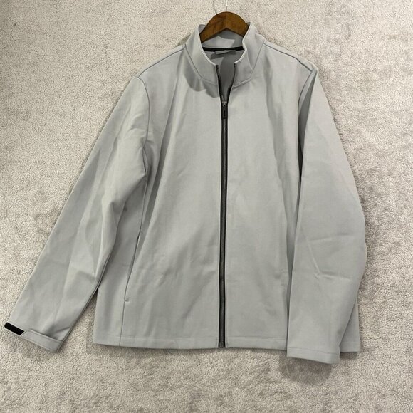 NWOT 32 Degrees Heat Men's XL Light Gray Full-Zip Jacket Polyester Soft shell - Picture 1 of 7